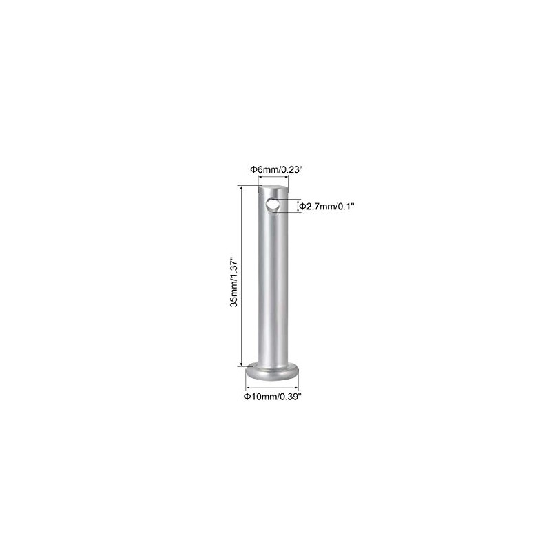 sourcing map Clevis Bolts Single Hole Fork Bolts 6 mm