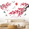 DECOWALL SG2-2406 Ink-and-wash painting of flowers Wall Stickers Decals Kids