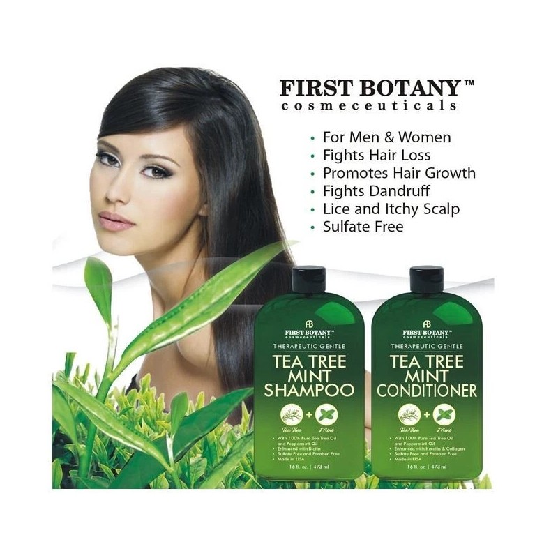 Tea Tree Mint Shampoo and Conditioner - Pure Tea Tree