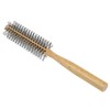 Baluue Mini Round Brush for Curly Hair Styling Wooden Roller