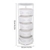 Kaibrite Rotating Kitchen Storage Rack, Multi-Layer Revolving Basket Kitchen Shelf