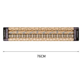 RUSPEPA Christmas Wrapping Paper, Kraft Paper - Deer, Snowflake and Plaid Style Designs - 4 Rolls - 30 inches x 10 feet per Roll