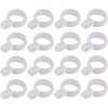 50 Pcs White Plastic Windproof Hanger Hooks Clothes Hanger Buckle