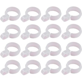 50 Pcs White Plastic Windproof Hanger Hooks Clothes Hanger Buckle Clip Laundry Hanging Hooks Closet Rod Hanging Tool for Drying Rack Suit Hangers Clothes Hangers