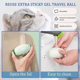 Reusable Lint Roller for Pet Hair (10 x 6.5 cm) Washable Lint Roller for Clothes, Sofa & Car Extra Strong Cat & Dog Hair Remover Washable (Green)