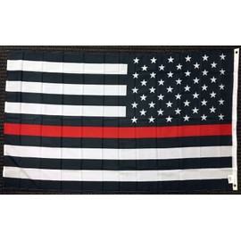 3x5 American US Flag Red Line Firefighter Lives Matter Flag Fire and Rescue USA
