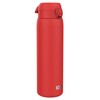 Ion8 Leak-Proof 1 Litre Water Bottle, Stainless Steel, Red, 1200