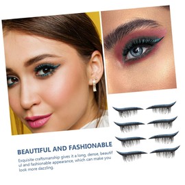 TOVINANNA 28 Pairs Eye Makeup Stickers Strip Lashes Eyeliner Decals for Women Girls Travel