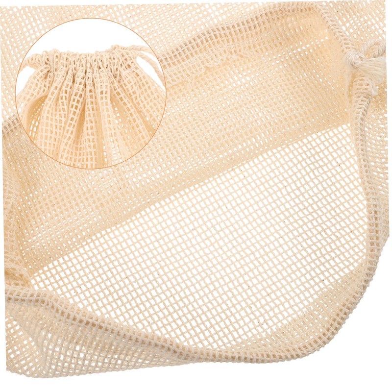 Kisangel 4pcs Reusable Seafood Steam Bags Cotton Thread Cooking Bags