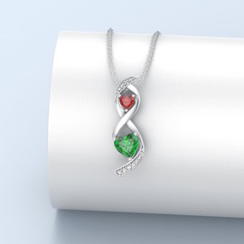 ABIGY Women Heart Necklace 925 Sterling Silver Women Pendant Necklace Birthday Gift Mother's Day Necklace Valentine's Day