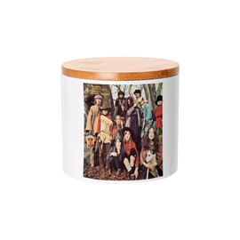 Fabulous Ceramic Pot with Lid Bamboo - Music Incredible String Band Old Blanket Album Retro Poster Vintage - 16oz - Mason Jar