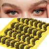 False Eyelashes Fluffy Cat Eye Lashes Dramatic Eyelashes Thick Curl