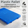 6 Pcs Plastic Pallet, Lightweight Nestable Pallet 23.6x11.8x1.18 Inch, Waterproof