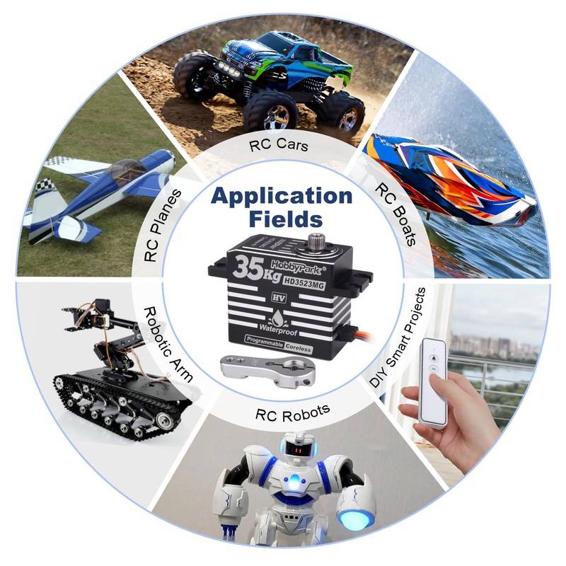 HobbyPark 35kg RC Servo Waterproof High Torque Metal Gear Digital