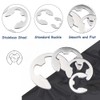 SYDARSYN Lock Washers for Shafts, Stainless Steel E-Clip External Retaining