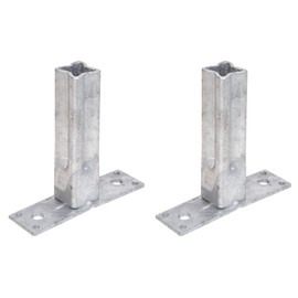 Alberts 701925 Handrail Support for Universal Posts | Hot-Dip Galvanised | Width 104 mm | Depth 30 mm | Set of 2