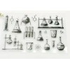 Lab science test tubes Clear Cling Stamps