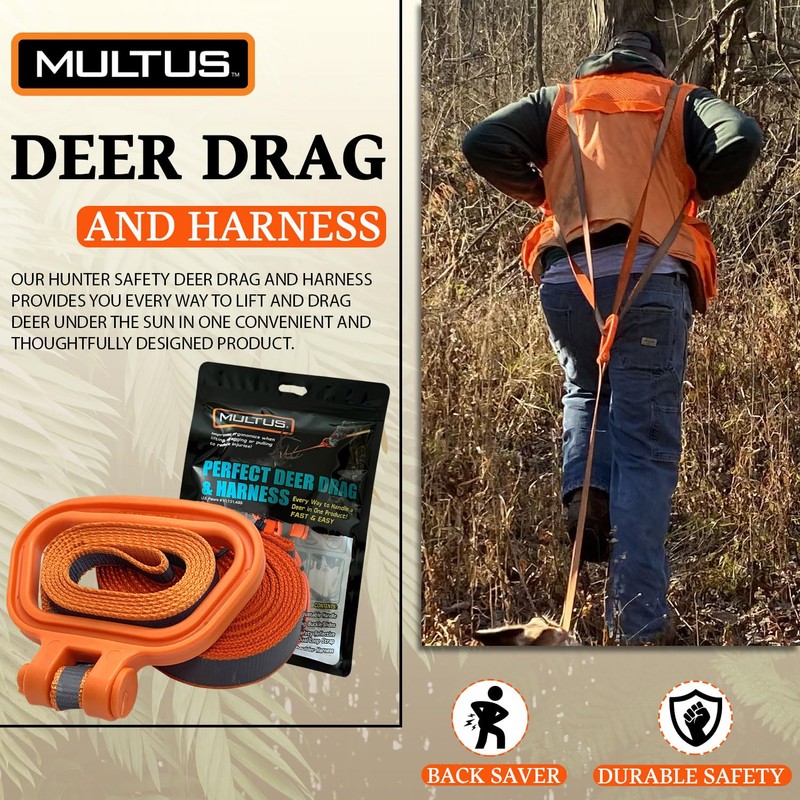 MULTUS: Perfect Deer Drag and Harness 2 Pack; Every Way