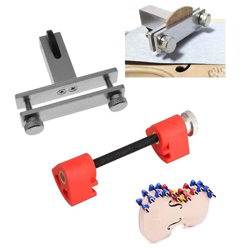 TUOREN 19pcs Violin Bridge Fitting Tool Include Crack Repair Tuning