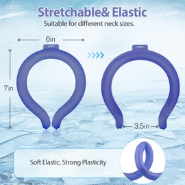 Neck CoolingTube with Insulated Bag, Reusable Neck Coolers Wearable Body Cooling Products for Hot Weather in Summer