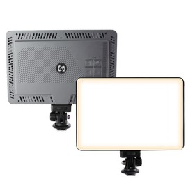 LED Video Light, Dimmable DSLR Camera Light for Pictures Video Recording with 4000mAh Rechargeable Battery, Cold Shoe, 240pcs Lamp Beads, CRI>95 2700K-6500K Photo Light for Photography Live Streaming