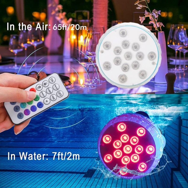 15 LED Submersible Led Pool Lights 16 Colors Underwater Pond