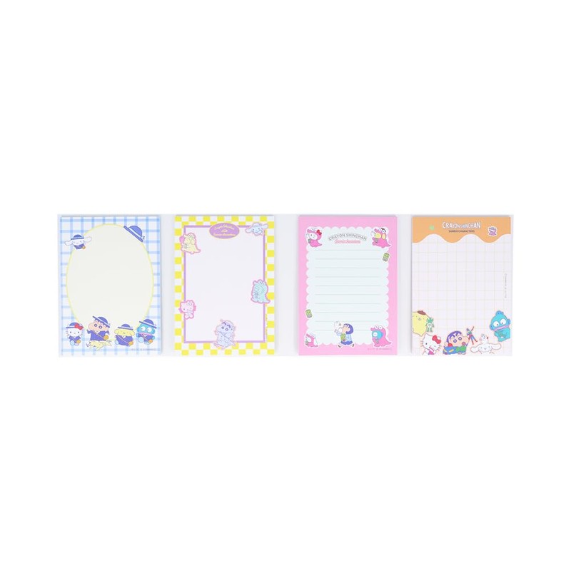 Sunstar Stationery Crayon Shin-chan x Sanrio Characters Memo Book Type
