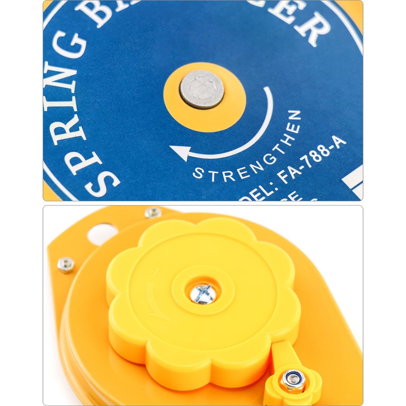 QWORK Spring Balancer, 2 Pack 3.3lbs - 6.6lbs Bearing Retractable