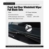 Replacement for Honda Odyssey 2005-2022 Silent Wipers -FAPIUO Front and