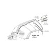 CTSI 1971-1973 Mustang Cougar convertible top front header weatherstrip seal