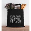 Moonworks® Fabric Bag Jute Bag I'm Not for the Weak