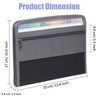 Marte Vanci Expanding File Folder A4 Document Organiser Zipper Closure