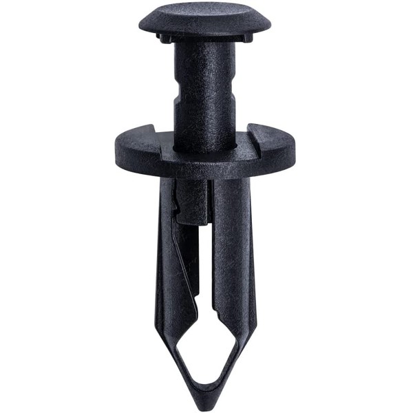Sherco-Auto Black Nylon Rocker Panel Push Retainer Clips - 5/16"