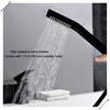 Beiyi Waterfall Roman Tub Faucet with Hand Shower Matte Black