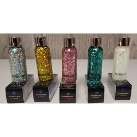 HANDAIYAN GLITTER 5 PACK Body Gel Eyeshadow Lip+ #1 #2 #3 #4 #9 Silver Gold Pink