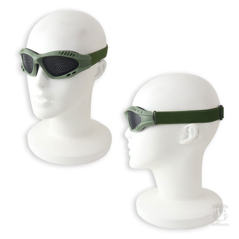 [SHENKEL] Tactical Mesh Goggles Eye Protector Compact Lightweight/Eye Protection OD