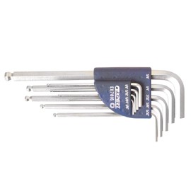 Britool E117816B 3/32 - 3/8-inch Hex Key Set with Long Ball End Imperial (9 Pieces)