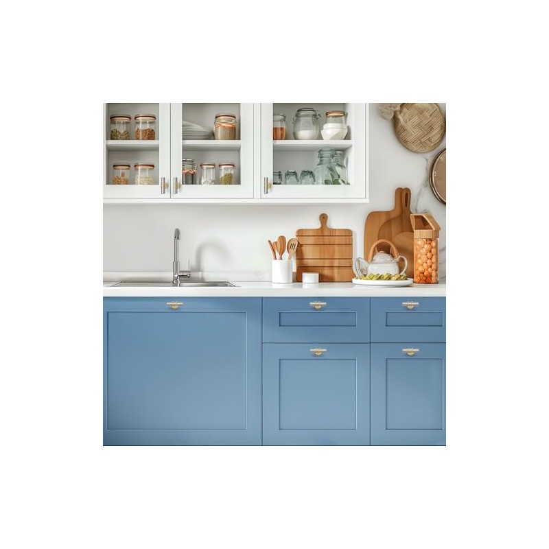 Ravinte Decor 30 Pack Brushed Nickel Cabinet Knobs - Gold