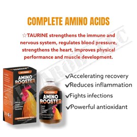 VITOFARMA AMINOACIDS FOR MUSCLE POWER ENDURANCE RECOVERY 50ML  BOOSTER FOR ROOSTER GALLOS