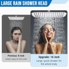 G-Promise All Metal 16 Inch Rain Shower Head with Adjustable