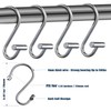 Gracelife Shower Curtain Hooks,Set of 12 Rust Resistant Metal Shower