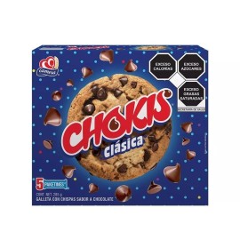 gamesa Galletas Gamesa Chokis clásica conchispas sabor chocolate 5pz 57g C/u