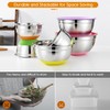 CHAREADA Mixing Bowls with Airtight Lids, 18pcs Stainless Steel Nesting