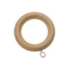 ABC Decor Naturals Wooden Curtain Pole Rings, Pack of 6,