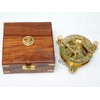 KHUMYAYAD 4" Brass Sundial Compass Fully Functional Compass nevegation Nautical
