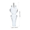 COHEALI 2 pcs Acrylic Sofa Legs Replacement Transparent Durable Furniture