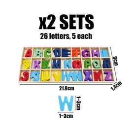 2 Piece Wooden Letter Set, Wooden Letter Set, Letter Scrabble Set, Craft Letter Set