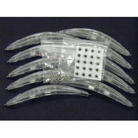 wLure 10 Blank Unpainted Sub-Surface Dying Fish Fishing Lures with Free Eyes UPW624