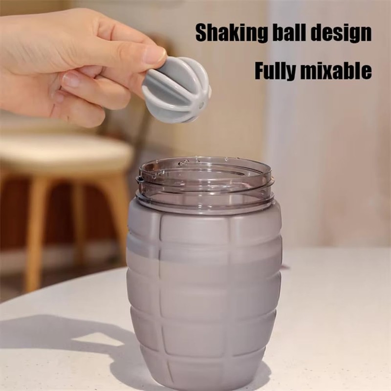 Aswalling High-Capacity Shake Bottle Shaker Cup for Fitness Enthusiasts Ideal
