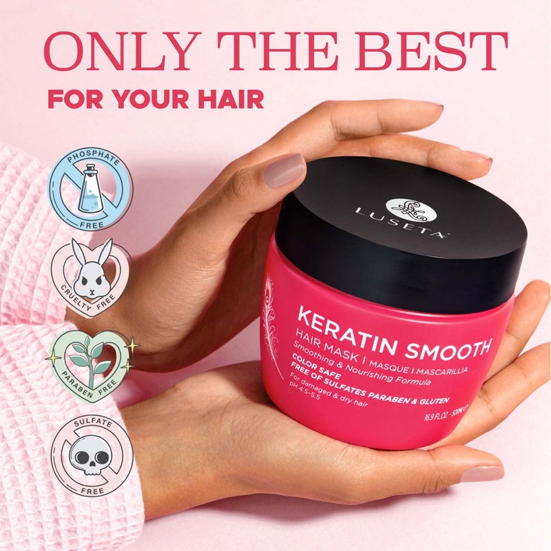 Luseta Keratin Smooth Hair Mask Hydrating & Nourishing for Dry